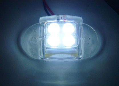 4 Leds Clear Case Led Lighting - Motorcycle & Car Lights (Clear Case Design)