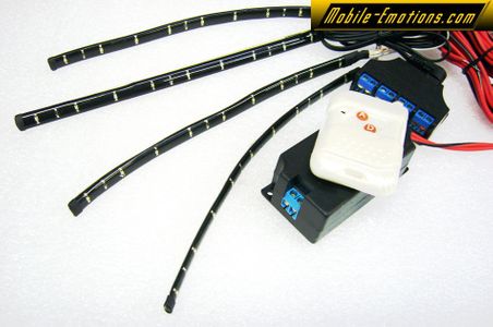 4pc Underbody LED Flexible Kits with Remote Control - Stealth Lighting