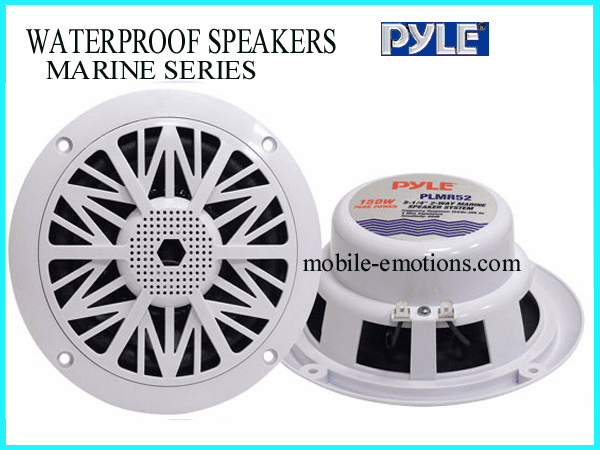 5.25" 2-WAY Pyle MARINE WaterProof Speakers for BoatsPLMR52