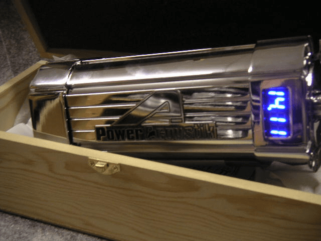 5 Farad Digital Capacitor w/ 4 Gauge Ring Terminals BLUE LED