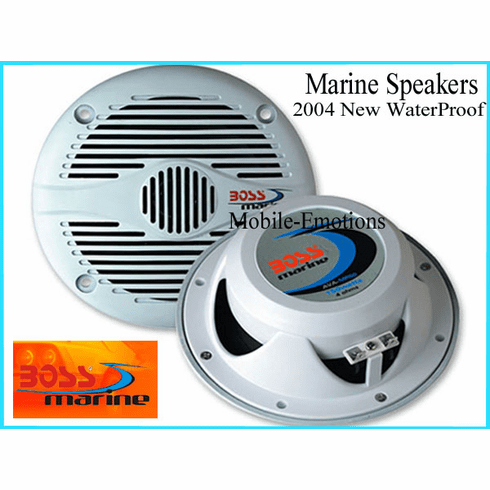 6.5" 2-WAY BOSS MARINE WaterProof Speakers for Boats MR60wb  