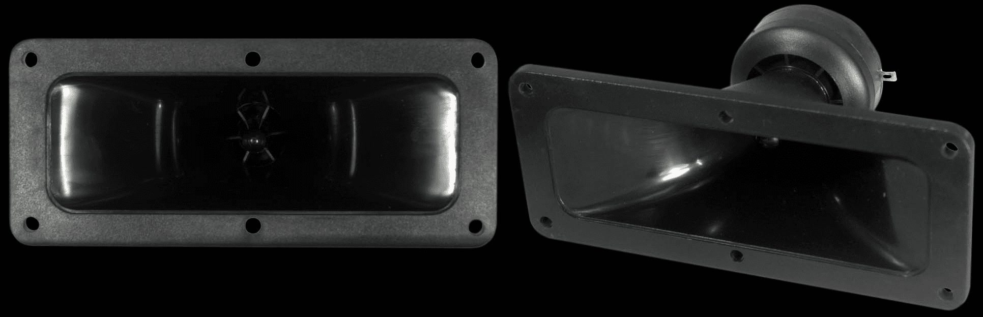 7.5" x 3.25" Piezo Tweeter Horn Set 150 watts 94db