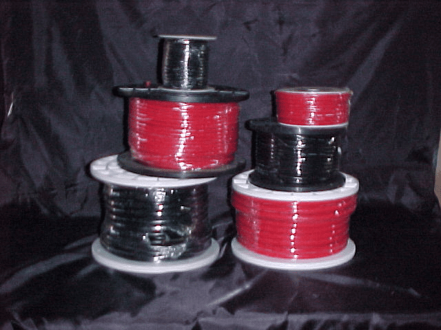 8 Gauge Primary Power Wire Solid Colors Black/Red