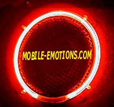 8 Inch Red Neon Speaker Rings - ***out of stock***