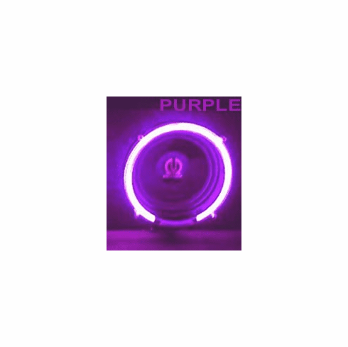 8" Round Purple Neon Speaker Rings