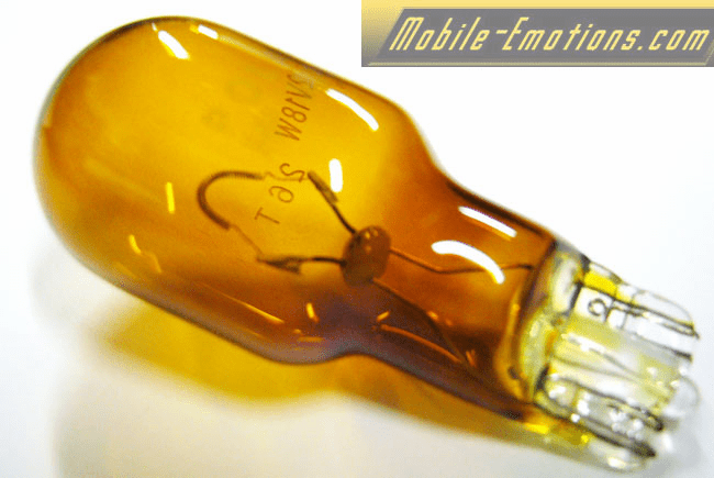 921 XENON AMBER Light Mini Bulb 4300k (EA) 18w 