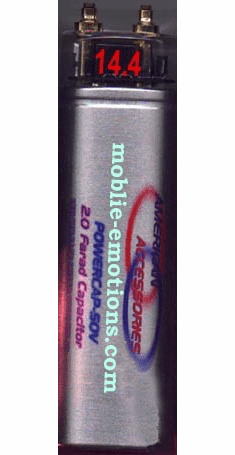 AA 2.0 - 2.2 Farad Capacitor Digital LED - 2 Farad Cap