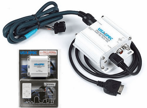 Acura / Honda iPod Adapter w/Aux Input - Charges iPod Connects to OEM Radio PA11-HON