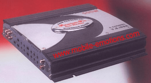 American Pro Mosfet  Amp 4 channel 500 watt w/ 24DB Crossover <br>Model 1592