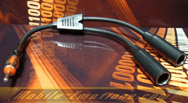 ANTENNA SPLITTER 1 MALE TO 2 FEMALE Y ADAPTOR PLUG