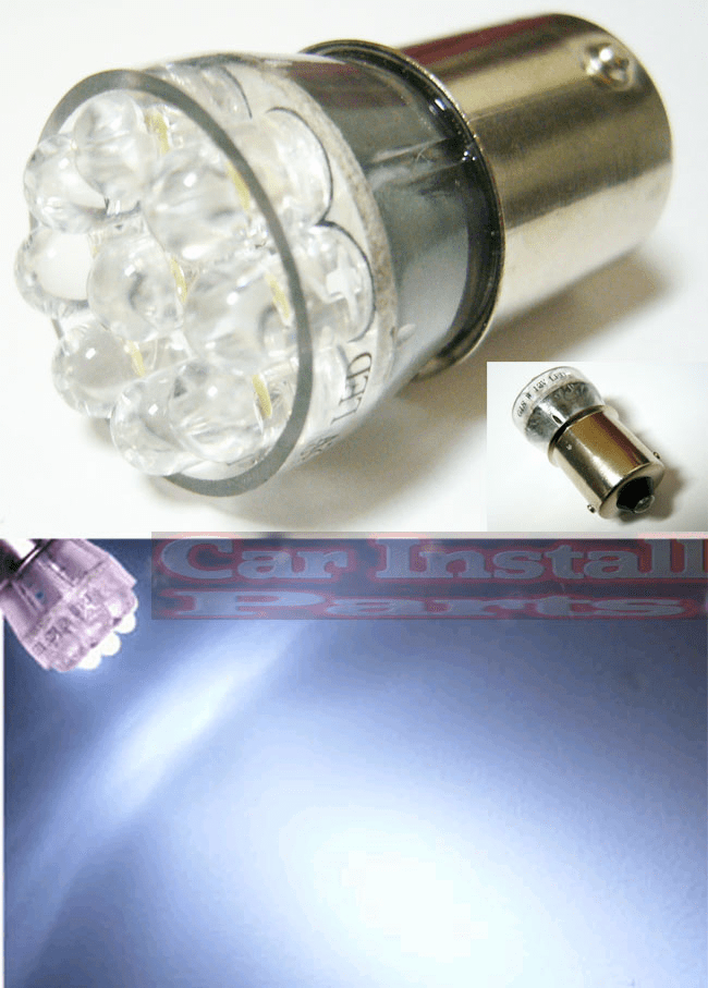 BA15S G18 LED XENON WHITE Light Mini Bulb 6500K (EA)