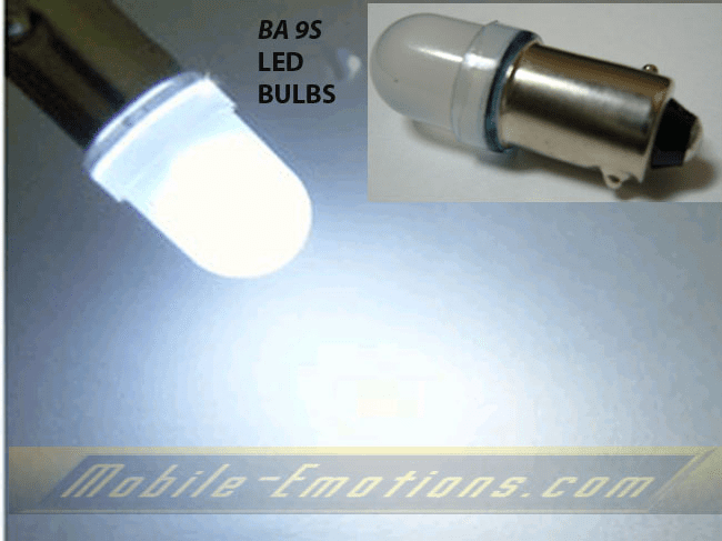 BA9S 1895 6253 WHITE LED Light Mini Bulb 8000K (EA)