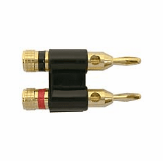 Black  8ga Stacking Banana Plug  Speaker Connectors out of stock