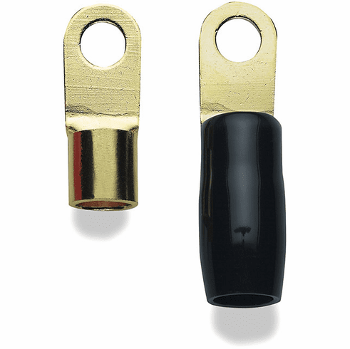Black Ring Terminal 8 Gauge Crimpable