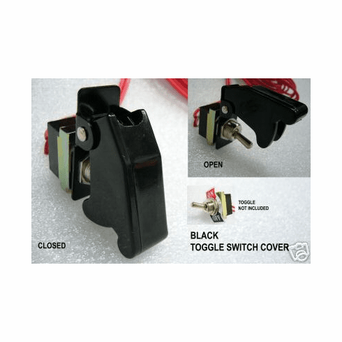 BLACK Toggle Switch Covers - Cool for NOS Neons LEDs