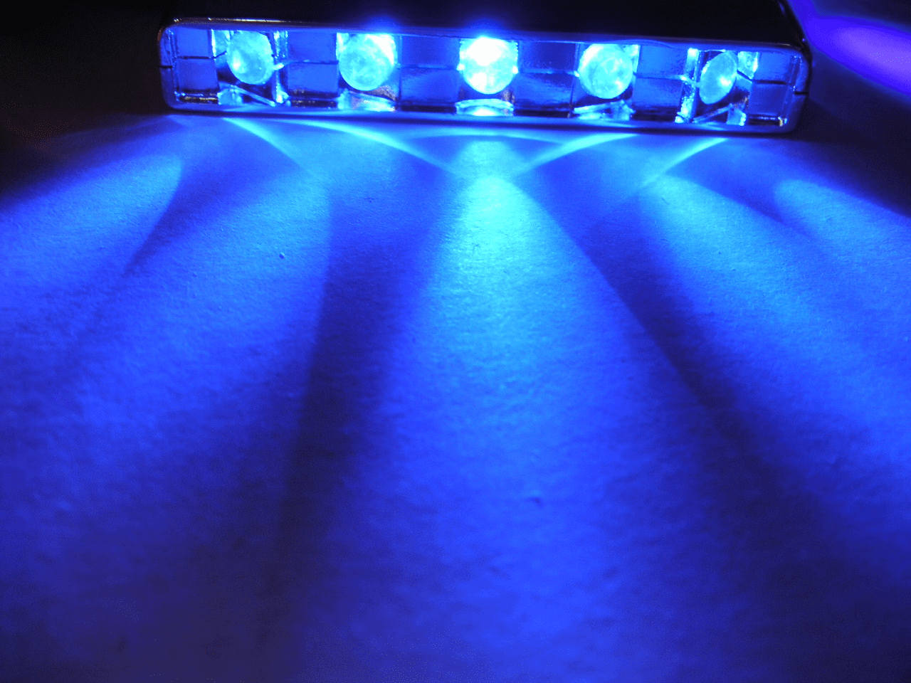 Blue 5 Led Laser Lights - Glow in Street