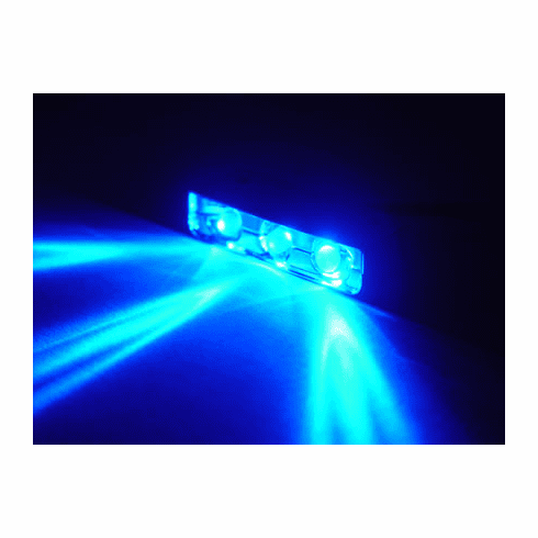 BLUE Led Motorcycle Lazer Lights - Chrome