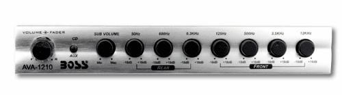 Boss 7 Band Car Equalizer EQ AVA-1210