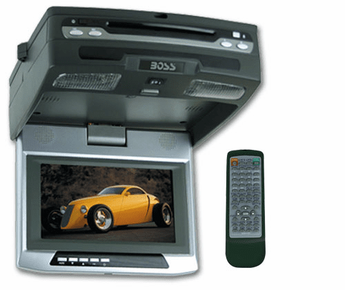 Boss DVD8000 8 Wide Screen TFT-LCD Flip Down Monitor with built in DVD Player