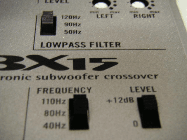 Boss Electronic Subwoofer Crossover INCREASE BASS Rev-15x