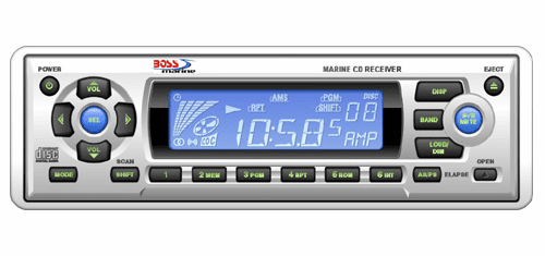 Boss In-Dash Marine CD Radio w/Remote