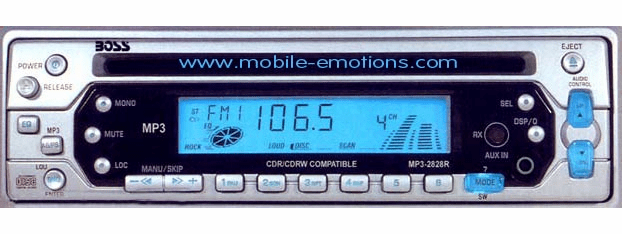 BOSS MP3-2628R In Dash<font color=yellow> MP3/CD</font color> Player
