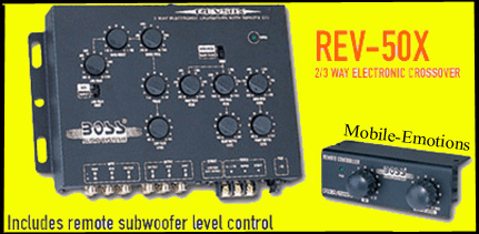 Boss Rev-50X  2/3 Way <font color=yellow> Electronic Crossover<font color=yellow>