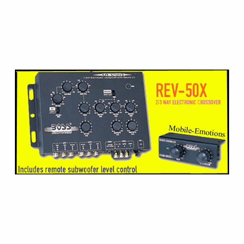 Boss Rev-50X  2/3 Way <font color=yellow> Electronic Crossover<font color=yellow>