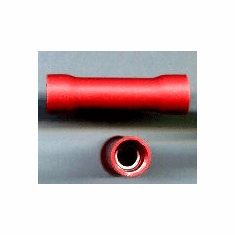 Butt Wire Connectors Crimpable 8 Gauge Red  - 25 Pack