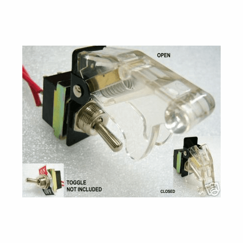 CLEAR Toggle Switch Covers - Cool for NOS Neons LEDs