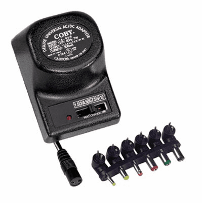 Coby CA-969 UL APPROVED UNIVERSAL POWER A/C ADAPTER 300mA