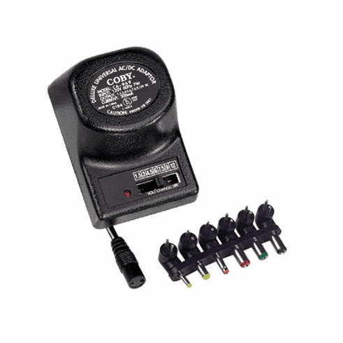 Coby CA-969 UL APPROVED UNIVERSAL POWER A/C ADAPTER 300mA