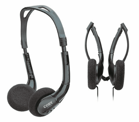 Coby CV-H54 COMPACT FOLDING SLIMLINE DIGITAL STEREO HEADPHONES