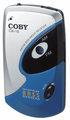 Coby CX-15 MINI AM/FM POCKET RADIO