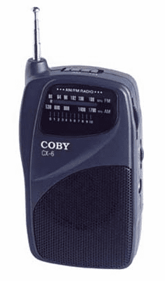 Coby CX-6 AM/FM/ RADIO WITH SPEAKER