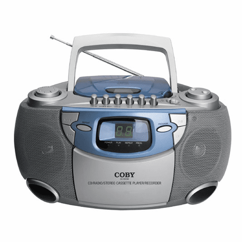 Coby CX-CD246 PORTABLE CD/RADIO/STEREO <br> CASSETTE PLAYER/RECORDER