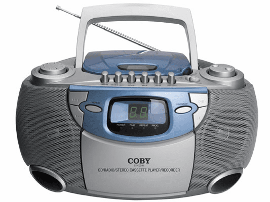 Coby CX-CD246 PORTABLE CD/RADIO/STEREO <br> CASSETTE PLAYER/RECORDER