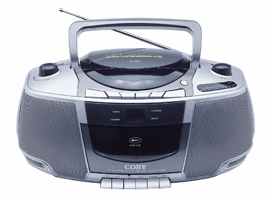 Coby CX-CD248 PORTABLE CD/RADIO/STEREO CASSETTE PLAYER/RECORDER