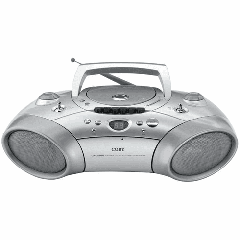 Coby CX-CD265 PORTABLE CD/RADIO/STEREO<br> CASSETTE PLAYER/RECORDER