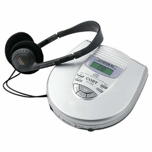 Coby CX-CD305 SUPER SLIM PERSONAL CD PLAYER with FM STEREO RADIO
