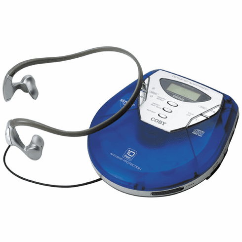 Coby CX-CD415 SLIM PERSONAL AM/FM STEREO RADIO/CD PLAYER <br>with 10-SECOND ANTI-SKIP PROTECTION