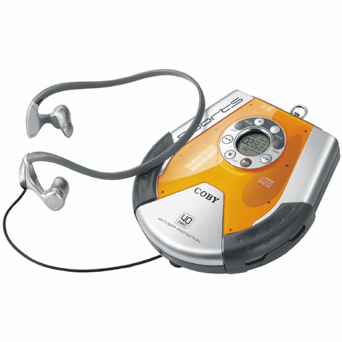 Coby CX-CD565 ALL WEATHER SPORTS CD PLAYER <br>with 40-SECOND ANTI-SKIP PROTECTION