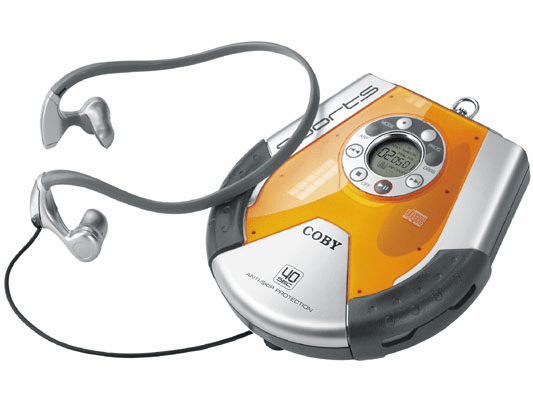 Coby CX-CD565 ALL WEATHER SPORTS CD PLAYER <br>with 40-SECOND ANTI-SKIP PROTECTION