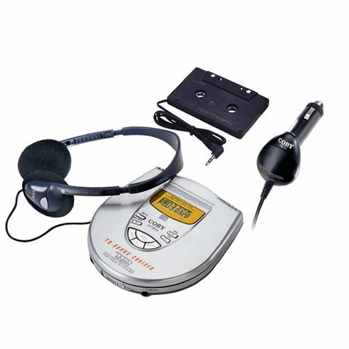 Coby CX-CD818 CD-SOUND CRUSER/ 10 SECOND ANTI-SKIP <br>PORTABLE CD PLAYER WITH CAR KIT