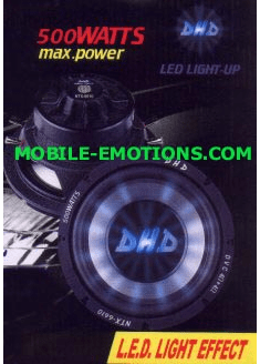 DHD 10 inch LED Subwoofer 500watts DVC