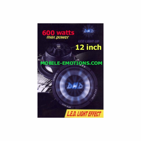DHD 12 inch LED Subwoofer 600 watts DVC