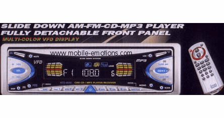 Dhd Cd Mp3 Player Slidedown Detachable Face 120w