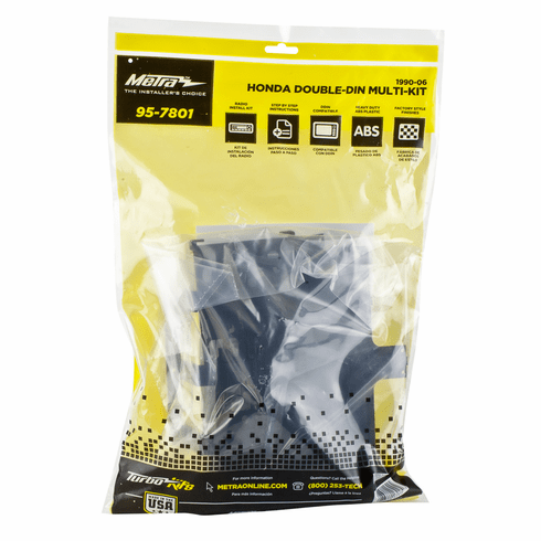 Double Din Dash Install Radio Kit: Metra-95-7801 Acura/Honda/Isuzu 1988-2006