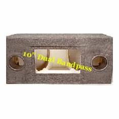Dual 10" Inch Bandpass Subwoofer Cabinet