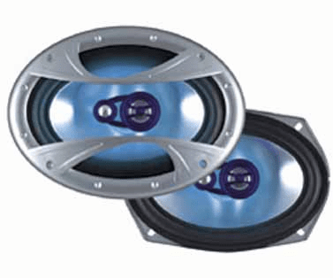 Dual 3-Way 6x9 Inch Speakers with IllumiNITE 150 Watt 